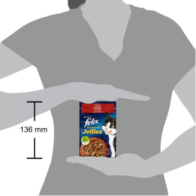 Felix Sensations – Hrană Umedă pentru Pisici cu Pui și Morcov în Aspic, 85 g